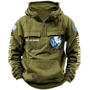 VfL Bochum Bundesliga Tactical Quarter Zip Hoodie SPO1616012, Gift For Fan VfL Bochum - Army Green