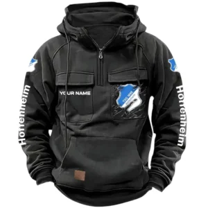 TSG Hoffenheim Bundesliga Tactical Quarter Zip Hoodie SPO1616016, Gift For Fan TSG Hoffenheim - Black