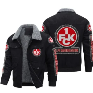 1. FC Kaiserslautern Bundesliga Thickened Corduroy Jacket SPO178034, Gift For Fan 1. FC Kaiserslautern - Black