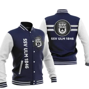 SSV Ulm 1846 Bundesliga Baseball Jacket SPO188029, Gift For Fan SSV Ulm 1846 - Navy