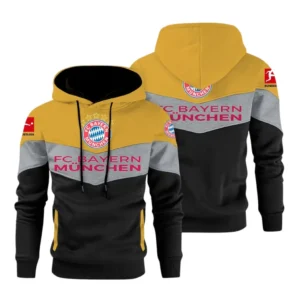 Bayern Munich Bundesliga Hoodie SPO198001, Gift For Fan Bayern Munich - Yellow
