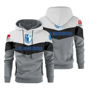 1. FC Magdeburg Bundesliga Hoodie SPO198017, Gift For Fan 1. FC Magdeburg - Gray