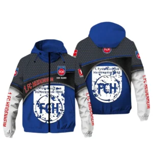 FC Heidenheim Bundesliga Windbreaker Jacket SPO208002, Gift For Fan FC Heidenheim - Blue