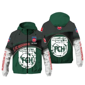 FC Heidenheim Bundesliga Windbreaker Jacket SPO208002, Gift For Fan FC Heidenheim - Green