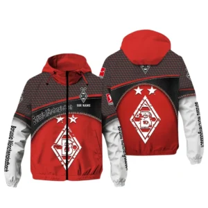 Borussia Monchengladbach Bundesliga Windbreaker Jacket SPO208005, Gift For Fan Borussia Monchengladbach - Red