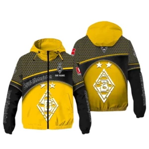 Borussia Monchengladbach Bundesliga Windbreaker Jacket SPO208005, Gift For Fan Borussia Monchengladbach - Yellow
