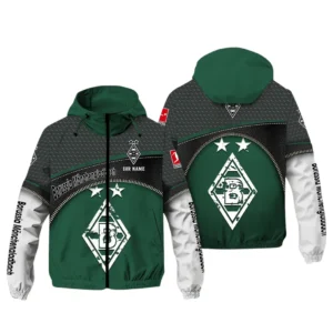 Borussia Monchengladbach Bundesliga Windbreaker Jacket SPO208005, Gift For Fan Borussia Monchengladbach - Green