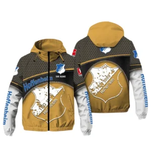 TSG Hoffenheim Bundesliga Windbreaker Jacket SPO208006, Gift For Fan TSG Hoffenheim - Khaki