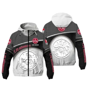 FC Nurnberg Bundesliga Windbreaker Jacket SPO208007, Gift For Fan FC Nurnberg - White