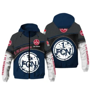 FC Nurnberg Bundesliga Windbreaker Jacket SPO208007, Gift For Fan FC Nurnberg - Navy