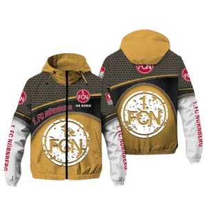 FC Nurnberg Bundesliga Windbreaker Jacket SPO208007, Gift For Fan FC Nurnberg - Khaki