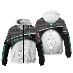Werder Bremen Bundesliga Windbreaker Jacket SPO208008, Gift For Fan Werder Bremen - White