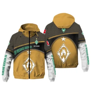 Werder Bremen Bundesliga Windbreaker Jacket SPO208008, Gift For Fan Werder Bremen - Khaki