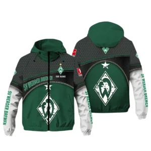 Werder Bremen Bundesliga Windbreaker Jacket SPO208008, Gift For Fan Werder Bremen - Green