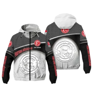 Fortuna Dusseldorf Bundesliga Windbreaker Jacket SPO208009, Gift For Fan Fortuna Dusseldorf - White