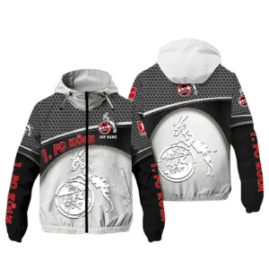 FC Koln Bundesliga Windbreaker Jacket SPO208010, Gift For Fan FC Koln - White