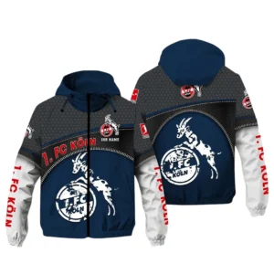 FC Koln Bundesliga Windbreaker Jacket SPO208010, Gift For Fan FC Koln - Navy