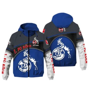 FC Koln Bundesliga Windbreaker Jacket SPO208010, Gift For Fan FC Koln - Blue