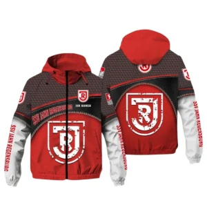 SSV Jahn Regensburg Bundesliga Windbreaker Jacket SPO208011, Gift For Fan SSV Jahn Regensburg - Red
