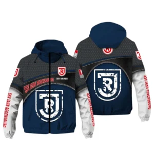 SSV Jahn Regensburg Bundesliga Windbreaker Jacket SPO208011, Gift For Fan SSV Jahn Regensburg - Navy