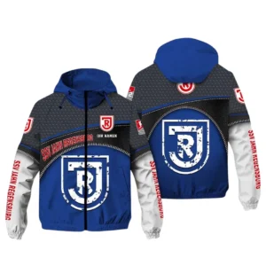 SSV Jahn Regensburg Bundesliga Windbreaker Jacket SPO208011, Gift For Fan SSV Jahn Regensburg - Blue