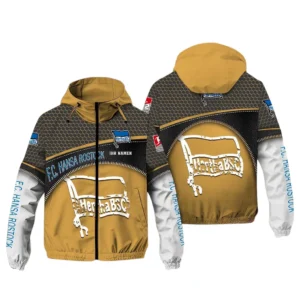 Hertha BSC Bundesliga Windbreaker Jacket SPO208014, Gift For Fan Hertha BSC - Khaki