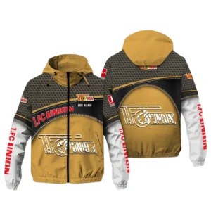 Union Berlin Bundesliga Windbreaker Jacket SPO208020, Gift For Fan Union Berlin - Khaki