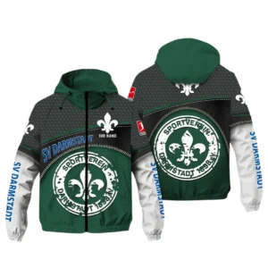 SV Darmstadt 98 Bundesliga Windbreaker Jacket SPO208027, Gift For Fan SV Darmstadt 98 - Green