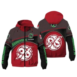 Hannover 96  Bundesliga Windbreaker Jacket SPO208030, Gift For Fan Hannover 96  - Red Black