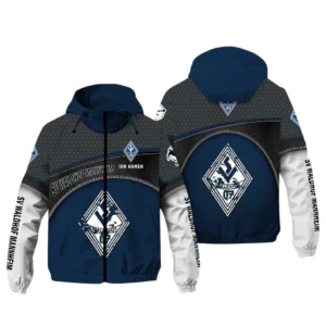 SV Waldhof Mannheim Bundesliga Windbreaker Jacket SPO208050, Gift For Fan SV Waldhof Mannheim - Navy