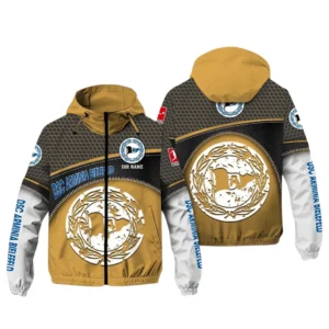 Arminia Bielefeld Bundesliga Windbreaker Jacket SPO208051, Gift For Fan Arminia Bielefeld - Khaki
