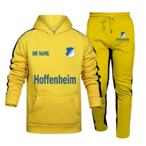 TSG Hoffenheim Bundesliga Hoodie Sweatpants Set SPO216003, Gift For Fan TSG Hoffenheim - Yellow-Black