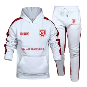 SSV Jahn Regensburg Bundesliga Hoodie Sweatpants Set SPO216004, Gift For Fan SSV Jahn Regensburg - White-Red