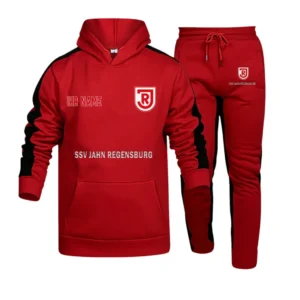 SSV Jahn Regensburg Bundesliga Hoodie Sweatpants Set SPO216004, Gift For Fan SSV Jahn Regensburg - Red-Black