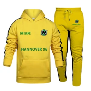 Hannover 96  Bundesliga Hoodie Sweatpants Set SPO216026, Gift For Fan Hannover 96  - Yellow-Black