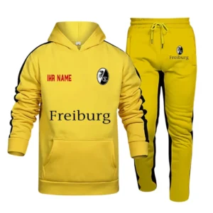 SC Freiburg Bundesliga Hoodie Sweatpants Set SPO216027, Gift For Fan SC Freiburg - Yellow-Black