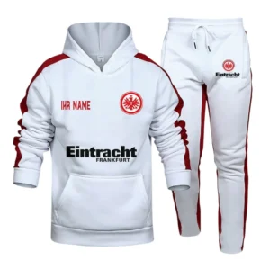 Eintracht Frankfurt Bundesliga Hoodie Sweatpants Set SPO216029, Gift For Fan Eintracht Frankfurt - White-Red