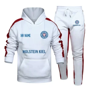 Holstein Kiel Bundesliga Hoodie Sweatpants Set SPO216031, Gift For Fan Holstein Kiel - White-Red