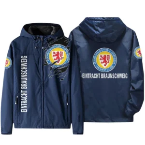 Eintracht Braunschweig Bundesliga Windbreaker Jacket SPO416008, Gift For Fan Eintracht Braunschweig - Navy