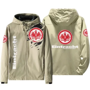 Eintracht Frankfurt Bundesliga Windbreaker Jacket SPO416009, Gift For Fan Eintracht Frankfurt - Beige