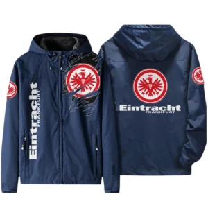 Eintracht Frankfurt Bundesliga Windbreaker Jacket SPO416009, Gift For Fan Eintracht Frankfurt - Navy