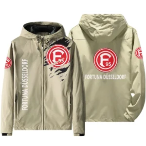 Fortuna Dusseldorf Bundesliga Windbreaker Jacket SPO416011, Gift For Fan Fortuna Dusseldorf - Beige