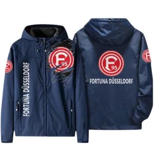 Fortuna Dusseldorf Bundesliga Windbreaker Jacket SPO416011, Gift For Fan Fortuna Dusseldorf - Navy