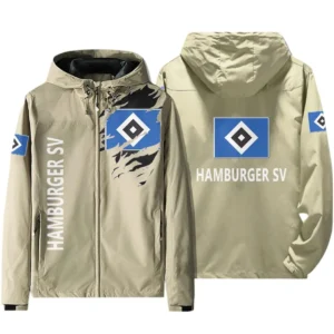 Hamburger SV Bundesliga Windbreaker Jacket SPO416012, Gift For Fan Hamburger SV - Beige