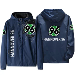Hannover 96  Bundesliga Windbreaker Jacket SPO416013, Gift For Fan Hannover 96  - Navy