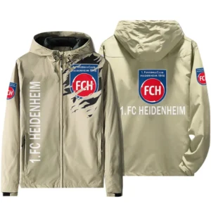 FC Heidenheim Bundesliga Windbreaker Jacket SPO416014, Gift For Fan FC Heidenheim - Beige