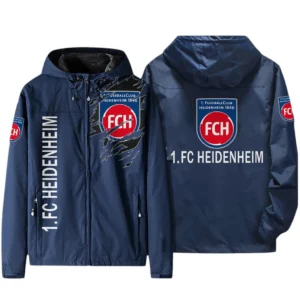 FC Heidenheim Bundesliga Windbreaker Jacket SPO416014, Gift For Fan FC Heidenheim - Navy
