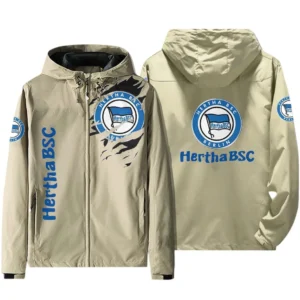 Hertha BSC Bundesliga Windbreaker Jacket SPO416015, Gift For Fan Hertha BSC - Beige