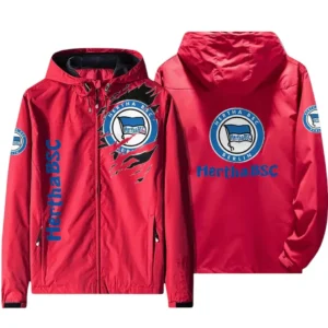 Hertha BSC Bundesliga Windbreaker Jacket SPO416015, Gift For Fan Hertha BSC - Red