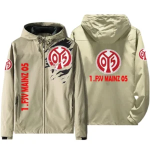 FSV Mainz 05 Bundesliga Windbreaker Jacket SPO416020, Gift For Fan FSV Mainz 05 - Beige